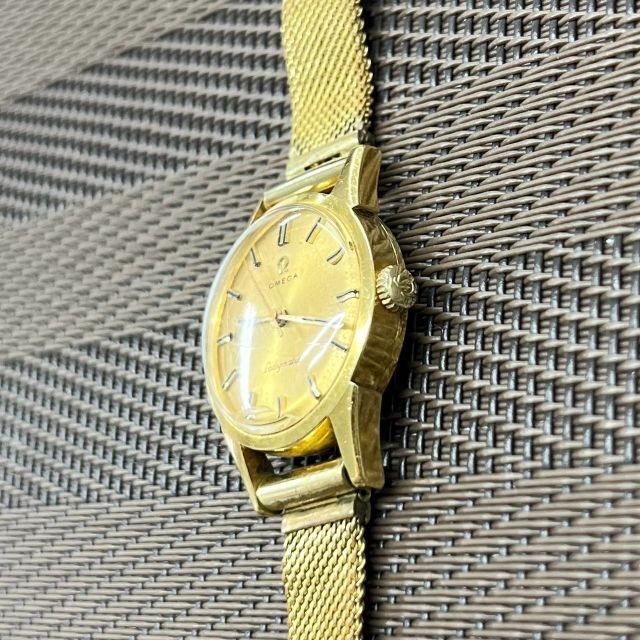 大幅値下げ㊲オメガ　K18　Ladymatic　ゴールド　レディース　腕時計