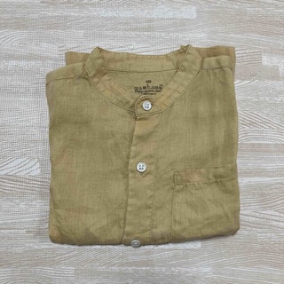 ムジルシリョウヒン(MUJI (無印良品))の《無印良品》120センチ　麻シャツ(Tシャツ/カットソー)
