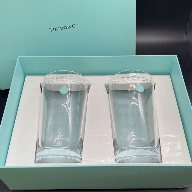 Tiffany & Co. - 箱付き TIFFANY&Co ティファニー ペアグラス no.49の
