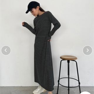 トランク(TRUNK)のTRUNC88 Back Open Border Dress ワンピース(ロングワンピース/マキシワンピース)