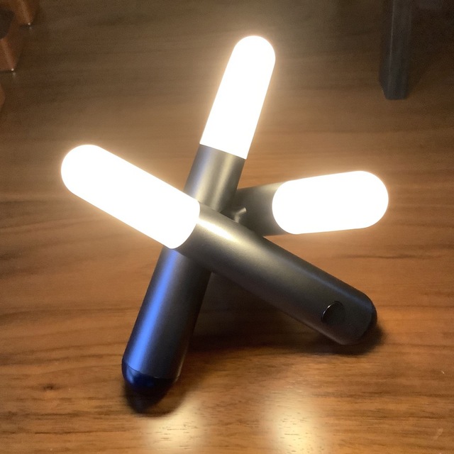 LED  3灯キャンドルライト　USB充電　携帯に便利！　夜散歩にも　送料込み！ インテリア/住まい/日用品のライト/照明/LED(蛍光灯/電球)の商品写真