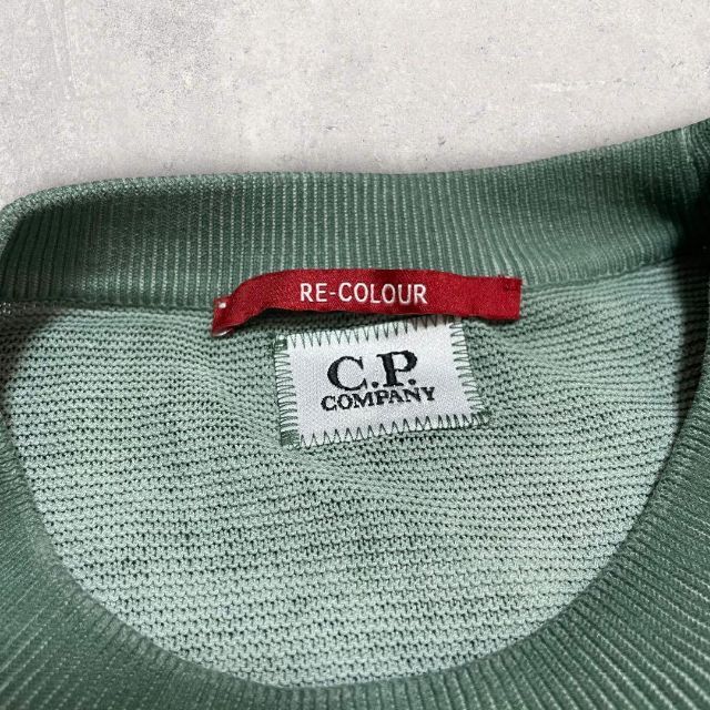 C.P. Company(シーピーカンパニー)の極美品 C.P. COMPANY RE-COLOUR コットンニット 50 緑 メンズのトップス(ニット/セーター)の商品写真