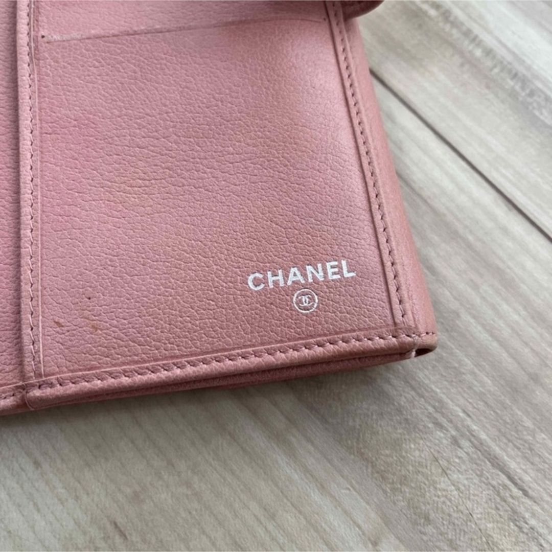 CHANEL シャネル　財布　カメリア　ピンク