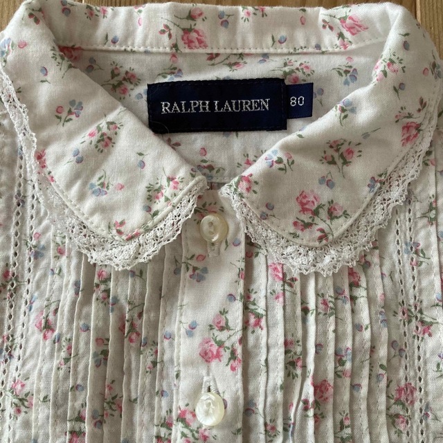 Ralph Lauren(ラルフローレン)の80センチ　ラルフローレン　花柄シャツ キッズ/ベビー/マタニティのベビー服(~85cm)(シャツ/カットソー)の商品写真