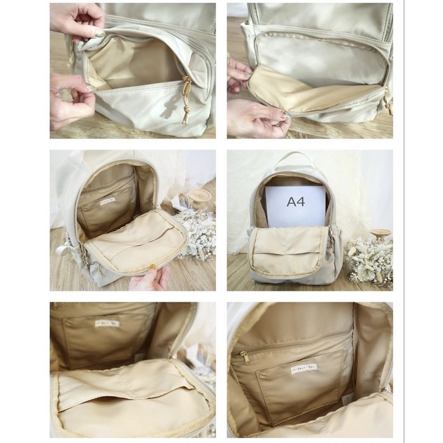 しまむら(シマムラ)のベージュ　淡薄橙　terawear emu  リュック　 レディースのバッグ(リュック/バックパック)の商品写真