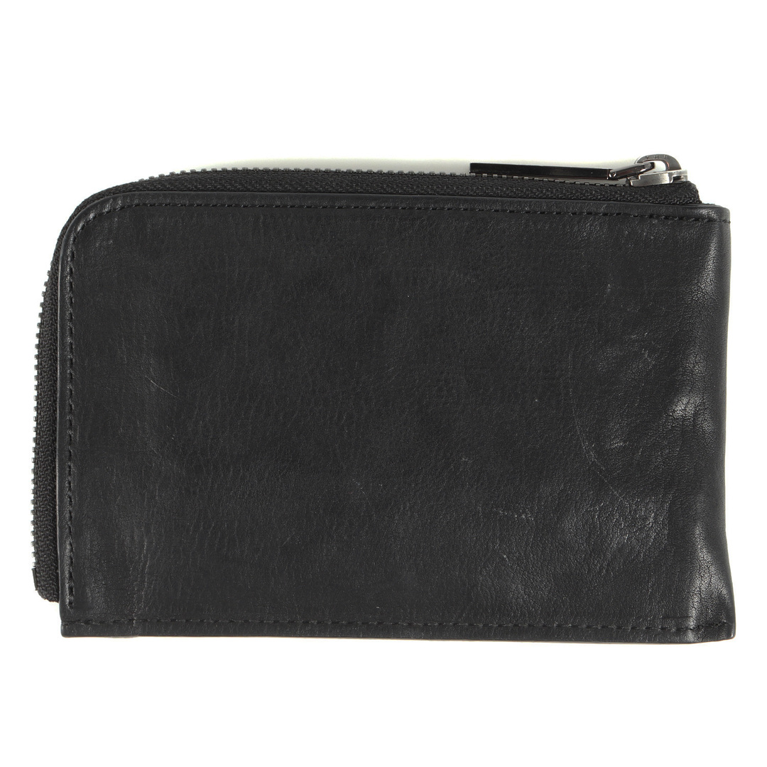 Yohji Yamamoto(Ys) ヨウジヤマモト シグネチャーロゴ エンボス L字型 カウレザー ショート ウォレット Plain short wallet DZ-A97-705 23SS コンパクト ミニ コインケース discord ブラック 黒 日本製 ブランド【メンズ】【中古】【新品同様】 メンズのファッション小物(長財布)の商品写真