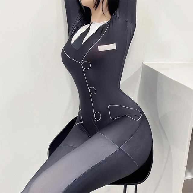 全身タイツ OL 制服 セクシー ゼンタイ leohex amoresy | フリマアプリ ラクマ