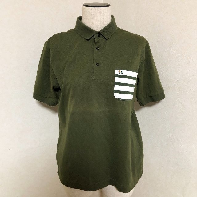 Arnold Palmer(アーノルドパーマー)のアーノルドパーマーGO ARNIE GOクラシックスタイルポロシャツ深緑Mサイズ メンズのトップス(ポロシャツ)の商品写真