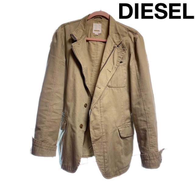 値下げ【DIESEL】ベージュ ジャケット　XL