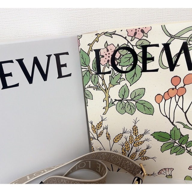 LOEWE(ロエベ)のロエベ ゲートデュアルバッグミニ ソフトカーフ＆ジャカード サンド 新品未使用 レディースのバッグ(ショルダーバッグ)の商品写真