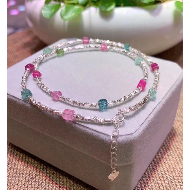 ⭐︎【天然】トルマリン ブレスレット s925 9g 値引 3304円引き www