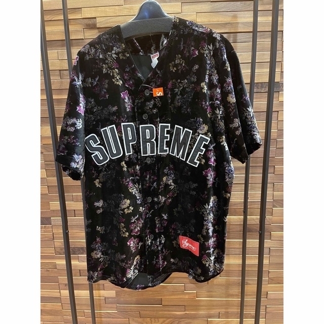supreme Floral Velour baseball Jersey S 専門店では 50.0%OFF