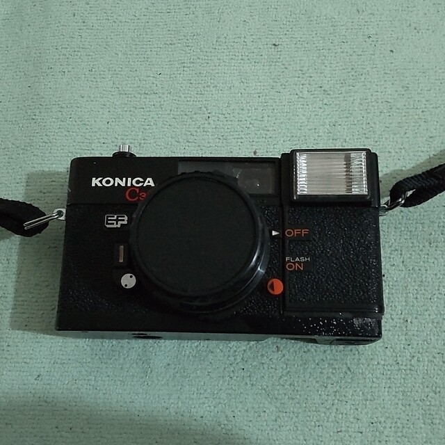 KONICA MINOLTA - コニカ C35 EF フィルム カメラ ケース付 動作 KONICA MINOLTA - コニカ C35 EF フィルム カメラ ケース付 動作