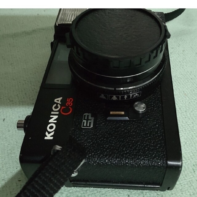 KONICA MINOLTA - コニカ C35 EF フィルム カメラ ケース付 動作 KONICA MINOLTA - コニカ C35 EF フィルム カメラ ケース付 動作