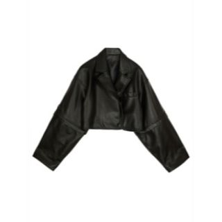 アメリヴィンテージ(Ameri VINTAGE)のAMERI 2way fake leather short jacket(レザージャケット)