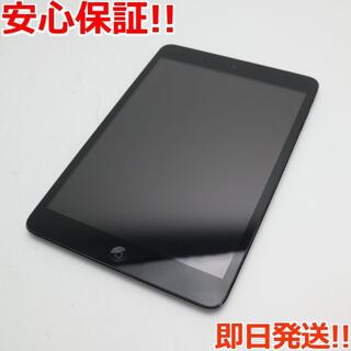 アップル(Apple)の美品 au iPad mini cellular 16GB ブラック  M555(タブレット)
