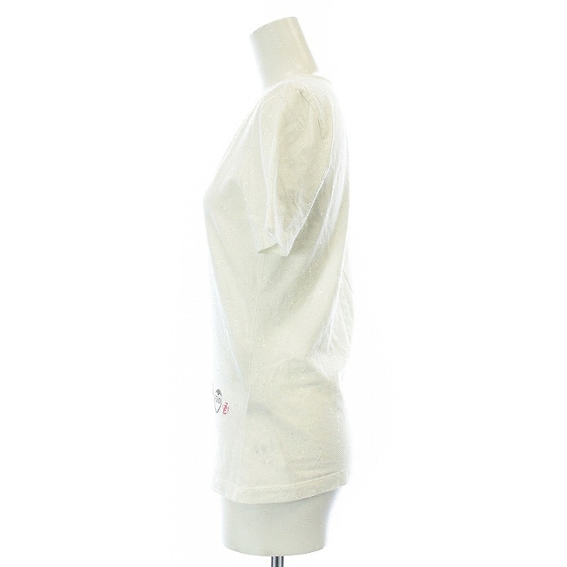 FENDI(フェンディ)のフェンディ Tシャツ カットソー 半袖 クルーネック イラストプリント 白 レディースのトップス(Tシャツ(半袖/袖なし))の商品写真