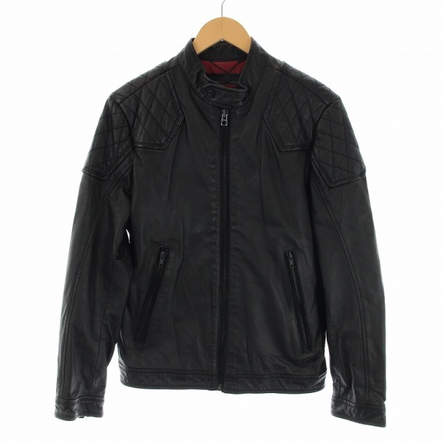 DIESEL シングルライダース レザージャケット  革ジャン 黒 ブラック