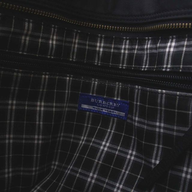 BURBERRY BLUE LABEL(バーバリーブルーレーベル)のバーバリーブルーレーベル トートバッグ ハンドバッグ 裏地チェック 黒 レディースのバッグ(トートバッグ)の商品写真