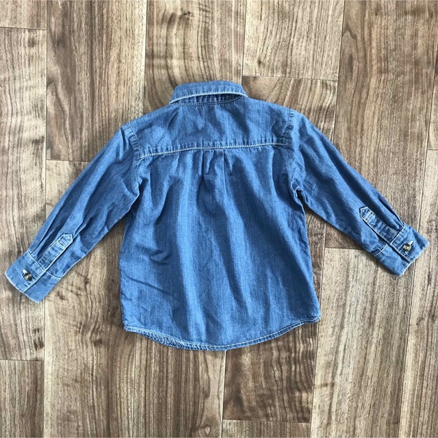 LITTLE BEAR CLUB(リトルベアークラブ)の《古着・used》デニムシャツ　長袖　95 キッズ/ベビー/マタニティのキッズ服男の子用(90cm~)(その他)の商品写真