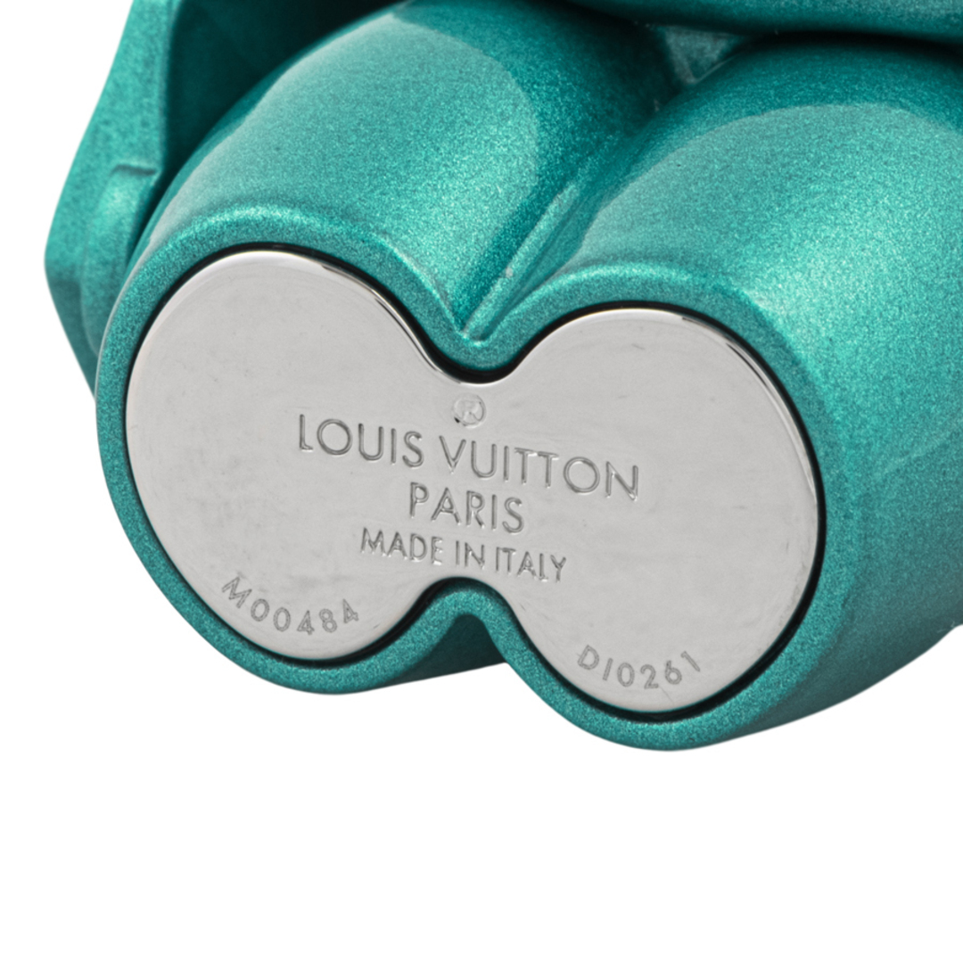 LOUIS VUITTON ルイ・ヴィトン ビジュー サック ヴィヴィエンヌ メタル M00484 キーホルダー バッグチャーム ブルー グリーン