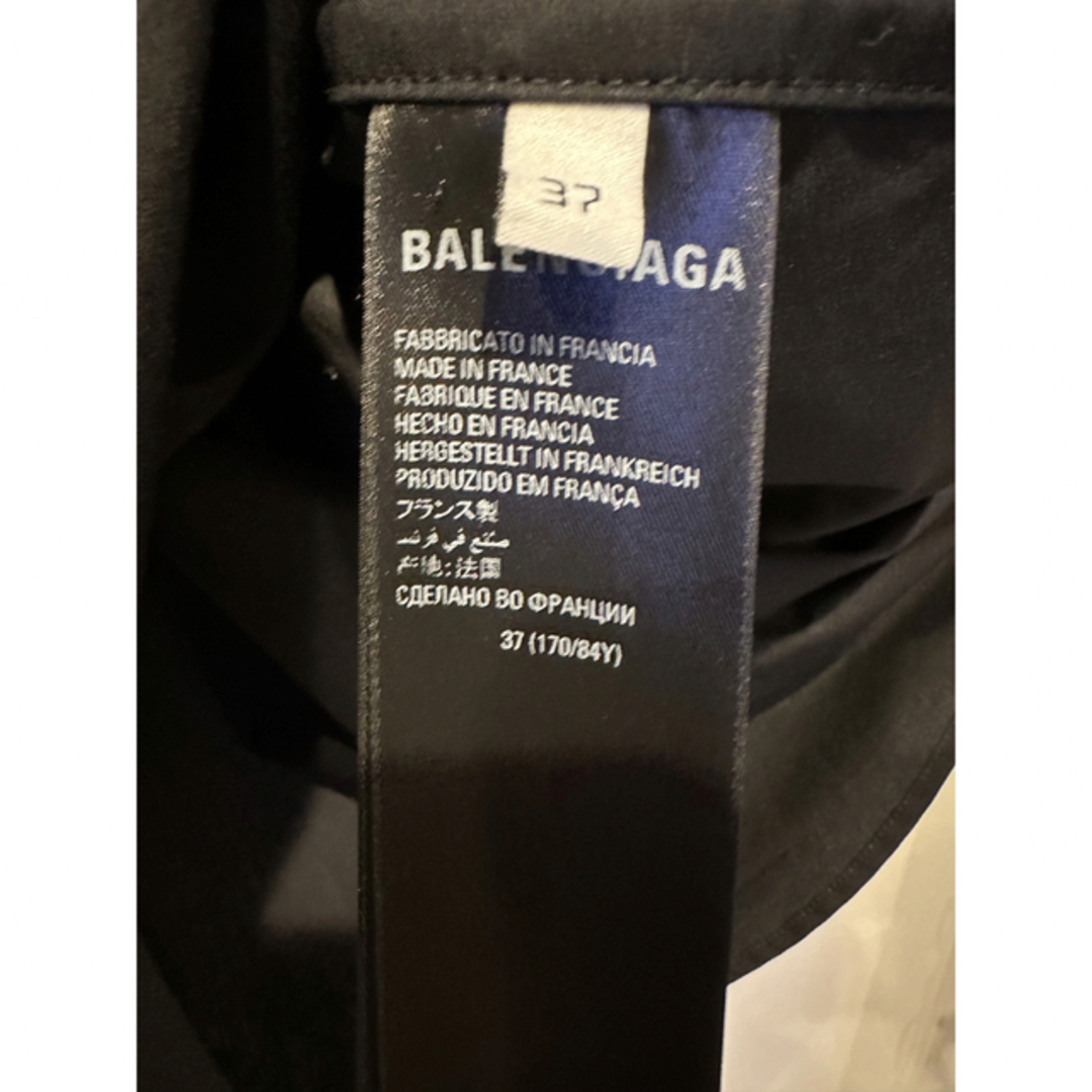 Balenciaga - BALENCIAGA OVERsized shirt black 37 ①の通販 by