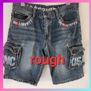 ラフ(rough)のデニム　ショートパンツ　rough　ジーンズ　短パン　男女(デニム/ジーンズ)