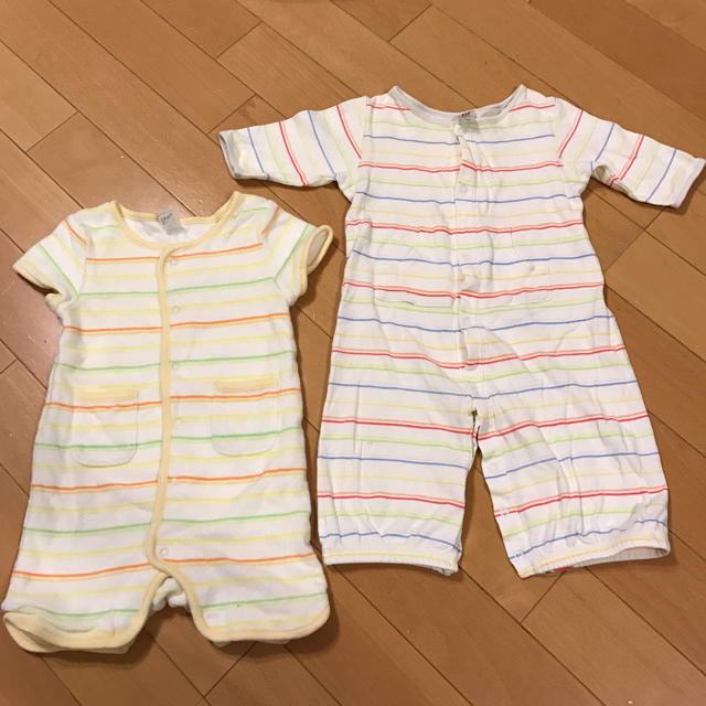 babyGAP(ベビーギャップ)のベビーGAP ロンパース2枚セット キッズ/ベビー/マタニティのベビー服(~85cm)(ロンパース)の商品写真