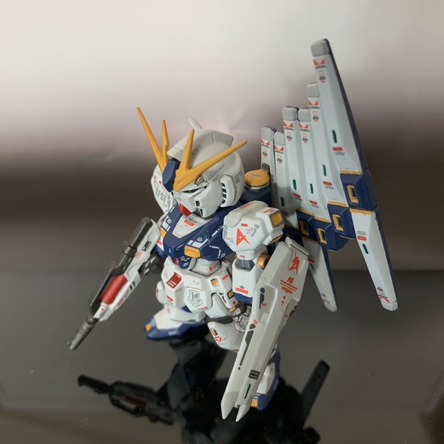 フルリペイント ガンダムコンバージ νガンダム 塗装 完成品 1