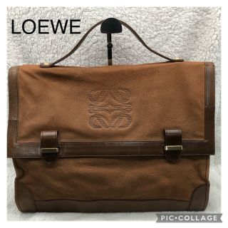 ロエベ(LOEWE)のLOEWE ロエベ　ヴィンテージ　アナグラム　レザーブリーフケース(ビジネスバッグ)