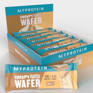 マイプロテイン　クリスピーウエハース  バニラ 1箱　MYPROTEIN(プロテイン)