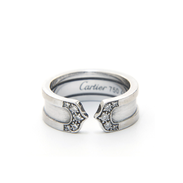 カルティエ CARTIER C2ダイヤリング WG 750 7.3g 48サイズ 10号 リング・指輪