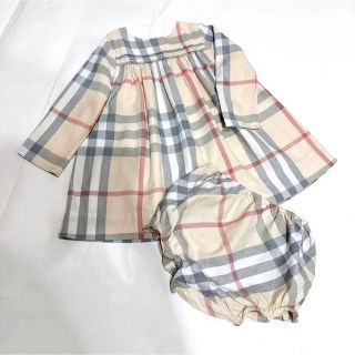 バーバリー(BURBERRY) 子供 ワンピース(女の子)（ベージュ系）の通販 ...