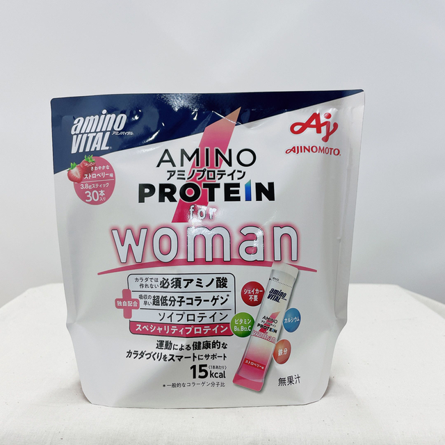 味の素 アミノバイタル アミノプロテイン for woman ストロベリー味 の通販 by aya's shop｜ラクマ