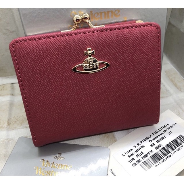 Vivienne Westwood 折り財布 ピンク 未使用品 今年人気のブランド品や