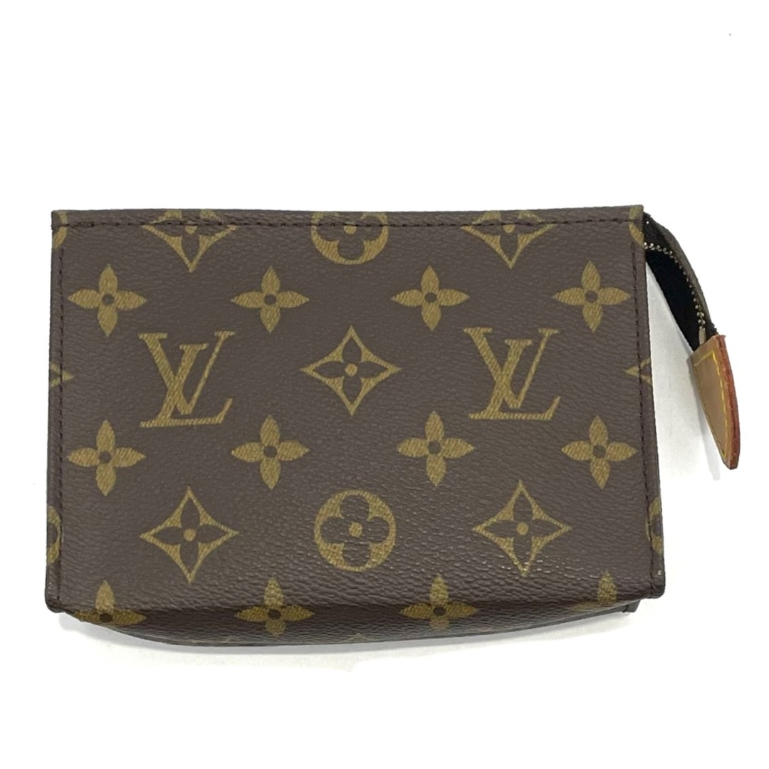 【値下げ中】LOUIS VUITTON ルイヴィトン ポーチ モノグラム ポッシュトワレット15 小物入れ コスメポーチ 化粧ポーチ ブラウン 茶 M47546    ゴールド金具 レディース 人気 美品【品】