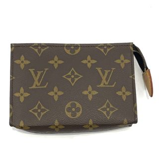 ルイヴィトン(LOUIS VUITTON)の【値下げ中】LOUIS VUITTON ルイヴィトン ポーチ モノグラム ポッシュトワレット15 小物入れ コスメポーチ 化粧ポーチ ブラウン 茶 M47546    ゴールド金具 レディース 人気 美品【中古品】(ポーチ)