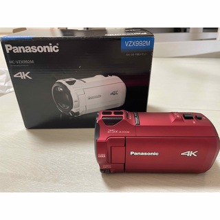 パナソニック(Panasonic)のPanasonic アーバンレッド デジタル4Kビデオカメラ HC-VZX992(ビデオカメラ)