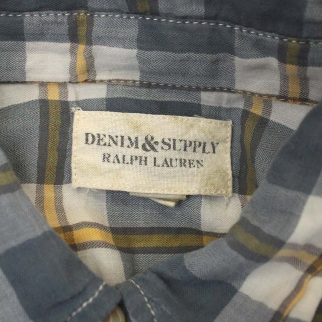 Denim & Supply Ralph Lauren(デニムアンドサプライラルフローレン)のデニム&サプライ ラルフローレン チェック 長袖 シャツ 前開き S レディースのトップス(シャツ/ブラウス(長袖/七分))の商品写真