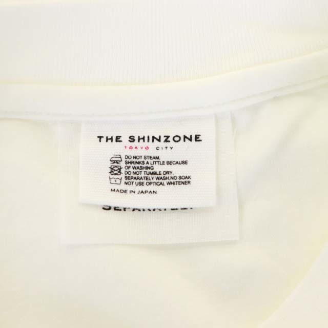 Shinzone(シンゾーン)のシンゾーン SMART TEE Tシャツ カットソー 七分袖 F 白 ホワイト レディースのトップス(その他)の商品写真