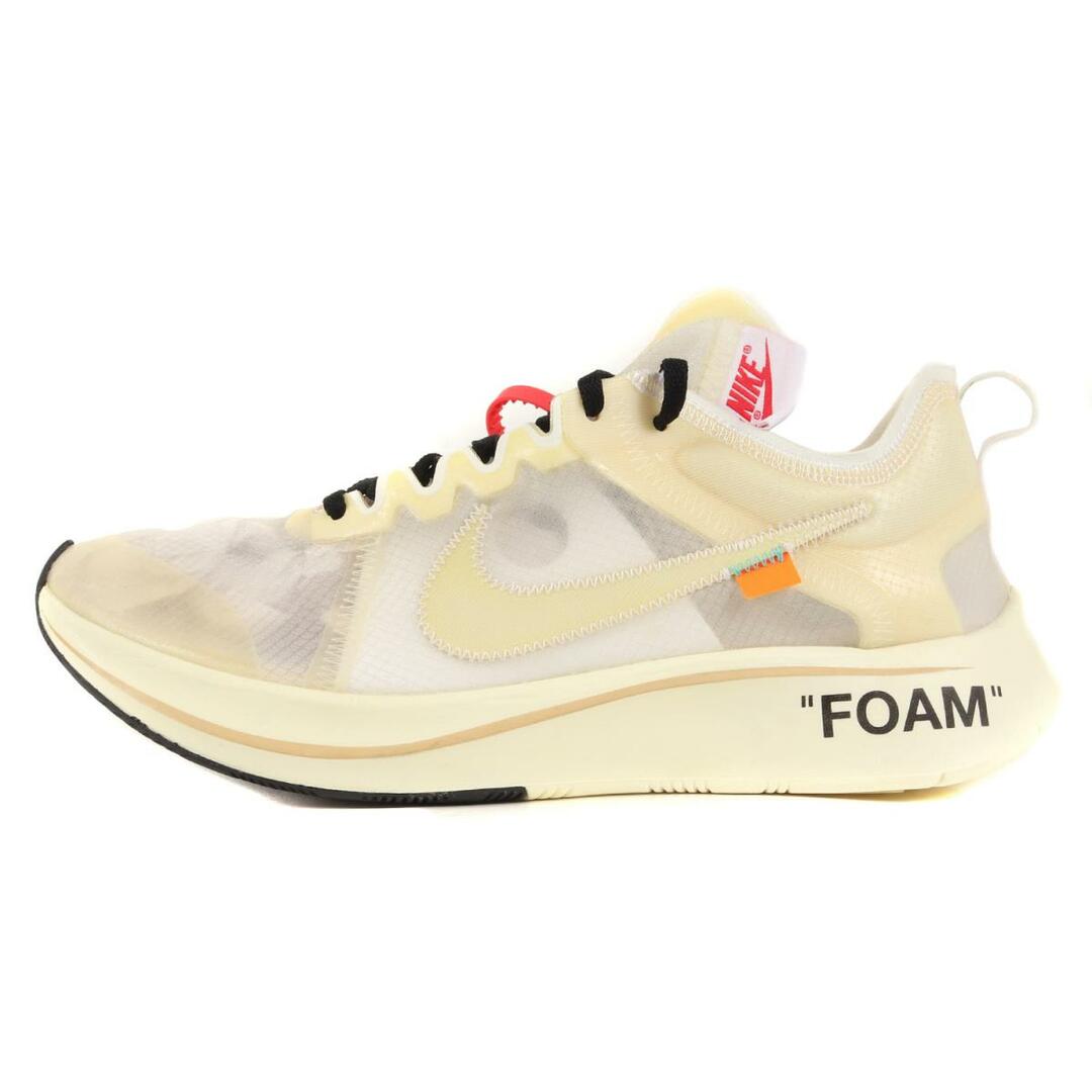 OFF-WHITE(オフホワイト)のOFF-WHITE オフホワイト NIKE THE 10 : ZOOM FLY (AJ4588-100) 17AW ナイキ ズーム フライ ホワイト 白 サイズ：US10 28.0cm スニーカー コラボ 【メンズ】【中古】【新品同様】 メンズの靴/シューズ(スニーカー)の商品写真