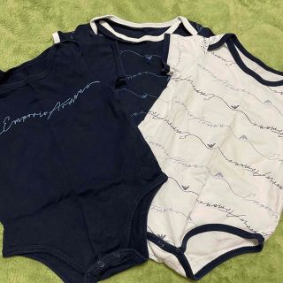 アルマーニ ジュニア(ARMANI JUNIOR)の【アルマーニ】ベビーボディースーツ3点セット 62cm 新生児 【ARMANI】(ロンパース)