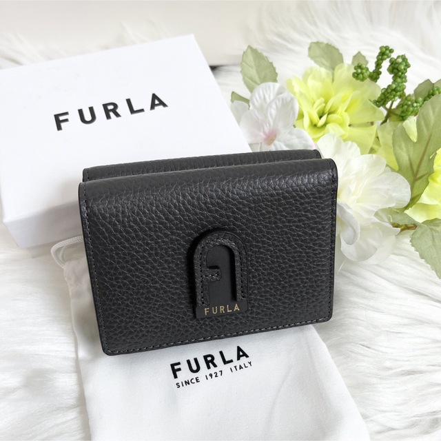 新品☆FURLA フルラ 定価32560円 三つ折り財布 ブルー 青 - 通販 ...