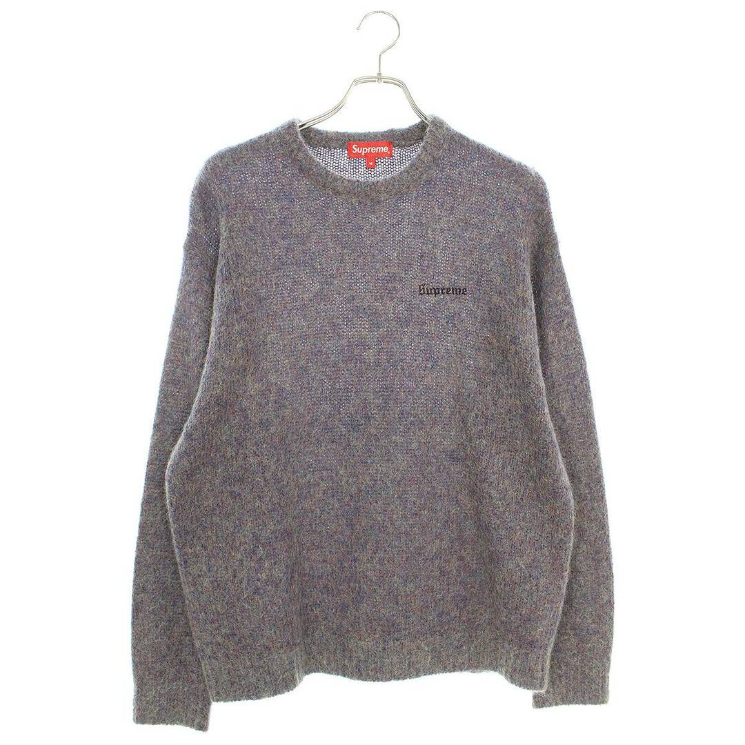 シュプリーム 22AW Mohair Sweater ロゴ刺繍モヘアニット メンズ M
