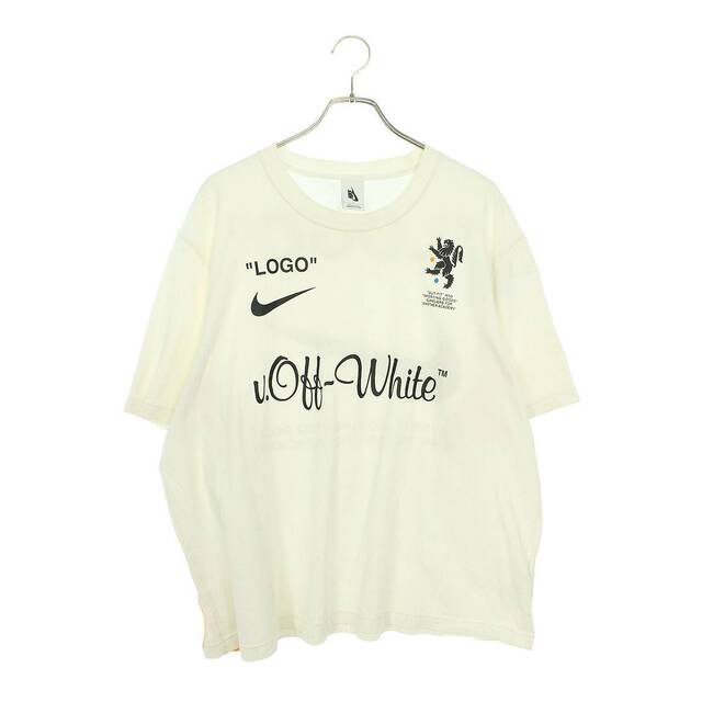 ナイキ ×オフホワイト OFF-WHITE 18SS Football Collection Tee AJ3374