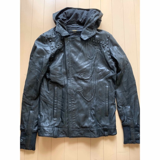 DIESEL BLACK GOLD レザーライダース ジャケット　Mライダースジャケット