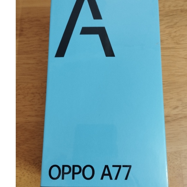 OPPO A77 ブルー 128GB 新品未使用スマートフォン本体