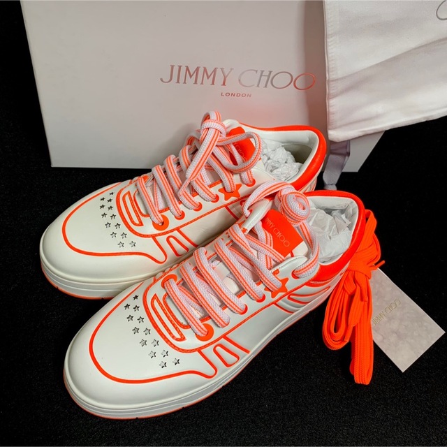 JIMMY CHOO(ジミーチュウ)の新品未使用 ジミーチュウ JIMMY CHOO HAWAII X ネオンカラー レディースの靴/シューズ(スニーカー)の商品写真
