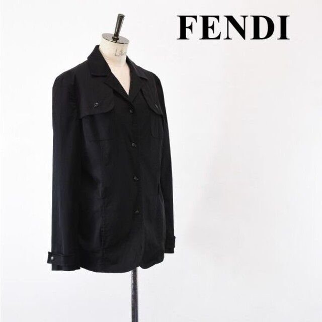 SL AH0009 vintage FENDI フェンディ 光沢 ナイロン ロゴ