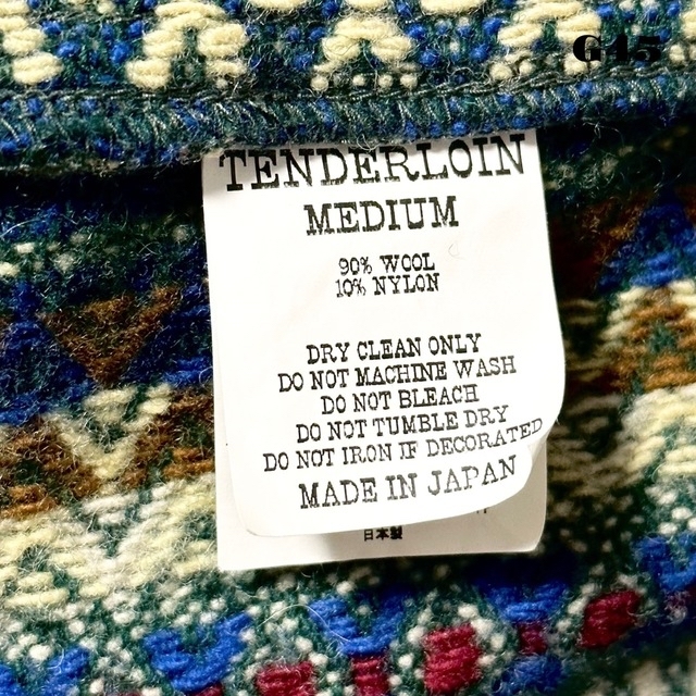 ★限定出品★ TENDERLOIN ネイティブシャツジャケット ネイビー 紺 M